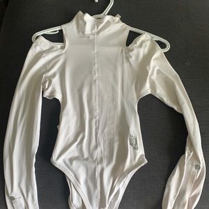 Nike white bodysuit
